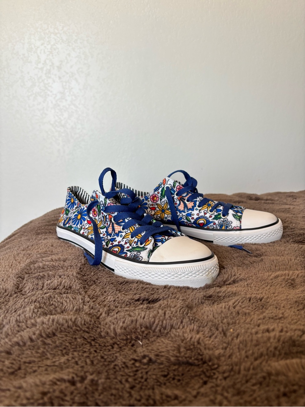 Floral Canvas Sneakers